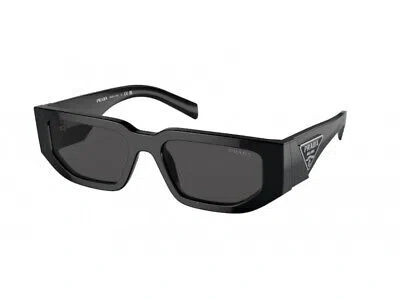 Pre-owned Prada Sunglasses Pr 09zs 1ab5s0 Black Dark Grey Man In Grey
