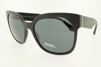 Pre-owned Prada Sunglasses Pr 10rs 1bo1a1 57mm Matte Black Frame With Gray Lenses