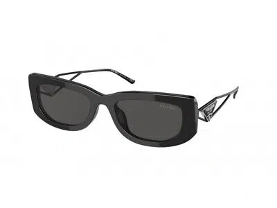 Pre-owned Prada Sunglasses Pr 14ys 1ab5s0 Black Grey Woman In Gray