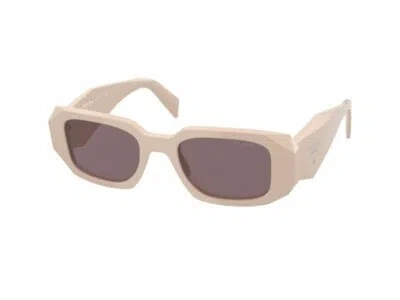 Pre-owned Prada Sunglasses Pr 17ws Vyj6x1 Light Brown Brown / Purple Woman