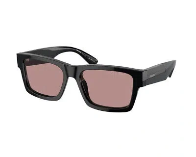 Pre-owned Prada Sunglasses Pr 25zs 1ab05z Black Pink Man
