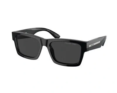 Pre-owned Prada Sunglasses Pr 25zs 1ab08g Black Black Man