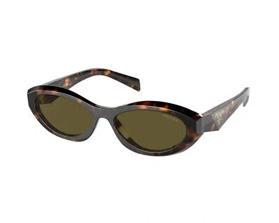 Pre-owned Prada Sunglasses Pr 26zs 14l09z Havana Brown Woman