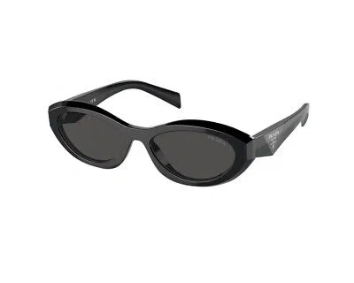 Pre-owned Prada Sunglasses Pr 26zs 16k08z Black Grey Woman