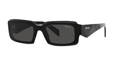 Pre-owned Prada Sunglasses Pr 27zs 16k08z Black Grey Man In Gray