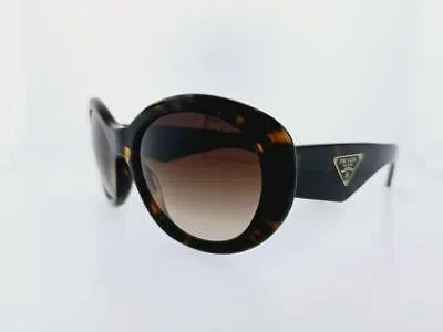 Pre-owned Prada Sunglasses Pr 30ps 2au6s1 55mm Havana Frame Brown Gradient Lenses