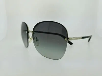 Pre-owned Prada Sunglasses Pr 53ns 1bc3m1 63mm Linea Rossa Black Frame With Gray Lenses