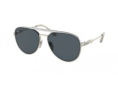 Pre-owned Prada Sunglasses Pr 54zs 17f09t Silver Dark Gray Man