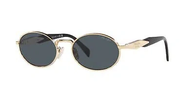 Pre-owned Prada Sunglasses Pr 65zs Zvn09t Gold Grey Woman In Gray