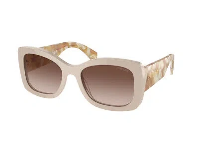 Pre-owned Prada Sunglasses Pr A08s 11o6s1 Desert Brown Woman