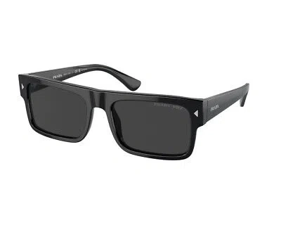 Pre-owned Prada Sunglasses Pr A10s 16k08g Black Black Man