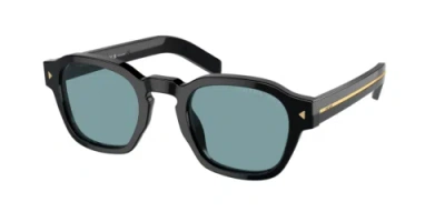 Pre-owned Prada Sunglasses Pr A16s 16k04d Black Green Man