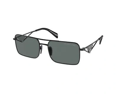 Pre-owned Prada Sunglasses Pr A52s 1ab5z1 Black Dark Grey Woman