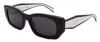 Prada Dark Grey Rectangular Ladies Sunglasses Pr B05s 09q08z 53 In Black