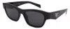 Prada Sunglasses Pr B09s-16k08z-54-19-145 Non-polarized In Brown