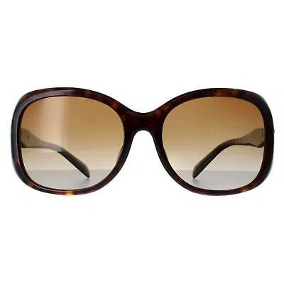 Pre-owned Prada Sunglasses Pr04zsf 2au6e1 Tortoise Brown Gradient Polarized