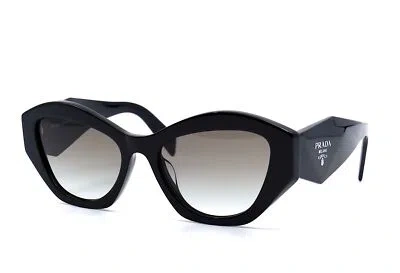 Pre-owned Prada Sunglasses Pr07ysf 1ab0a7 55mm Black / Grey Gradient Lens In Gray