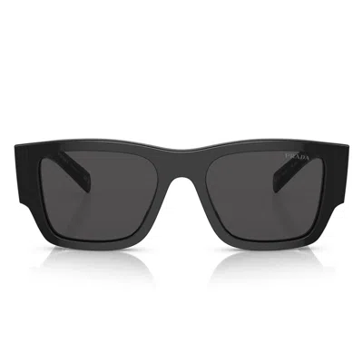 Prada Sunglasses Pr10 Zs 1 Ab5 S0 Black/dark Grey Unisex In Gray