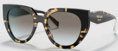 Pre-owned Prada Sunglasses Pr14ws 01m0a7 52mm Tortoise Black / Grey Gradient Lens