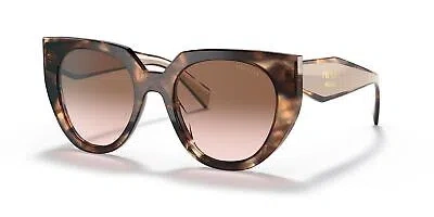 Pre-owned Prada Sunglasses Pr14ws 01r0a6 52mm Caramel Tortoise Powder / Brown Gradient