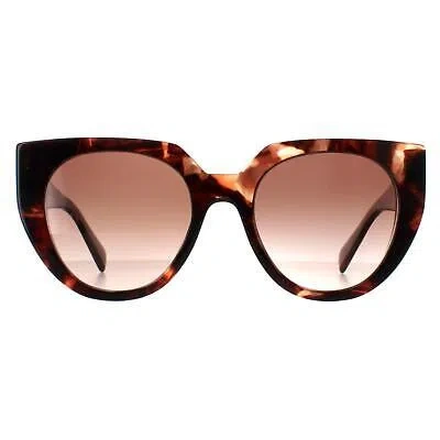 Pre-owned Prada Sunglasses Pr14ws 01r0a6 Caramel Tortoise And Powder Brown Gradient