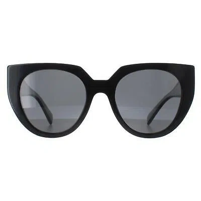 Pre-owned Prada Sunglasses Pr14ws 09q5s0 Black And Talc Dark Gray