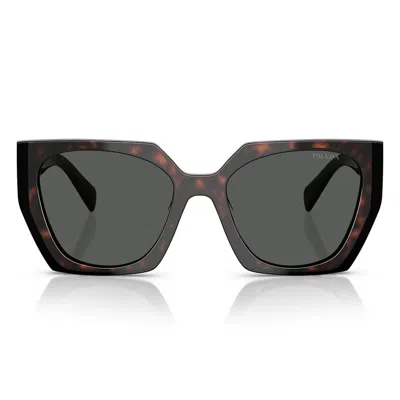 Prada Sunglasses Pr15 Ws 24 B40 L Root Black/dark Gray Unisex In Yellow