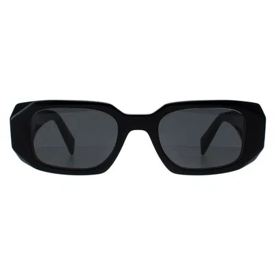 Pre-owned Prada Sunglasses Pr17ws 1ab5s0 Black Dark Gray