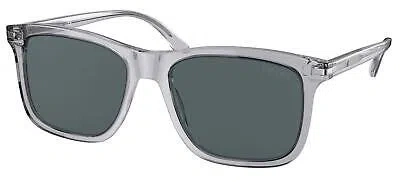 Pre-owned Prada Sunglasses Pr18ws U430a9 56mm Grey Crystal / Blue Lens