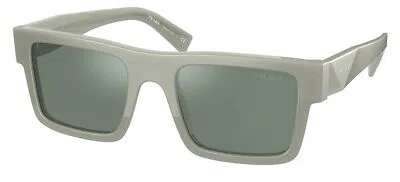 Pre-owned Prada Sunglasses Pr19ws Th904m 52mm Grey / Green Mirror Lens