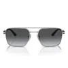 Prada Unisex Sunglasses Pr 67zs In Silver