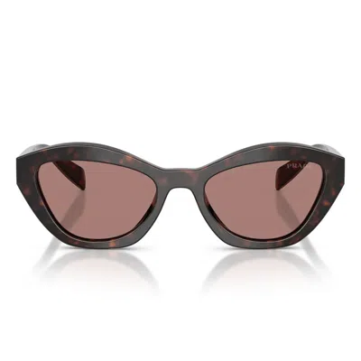 Prada Sunglasses Pra02 S 17 N60 B Brown/light Brown Unisex In Pink