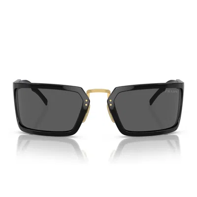 Prada Sunglasses Pra11 S 1 Ab5 S0 Black/dark Gray Men