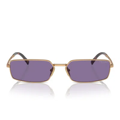 Prada Sunglasses Pra60 S 7 Oe01 O Brass/purple Women In Pink