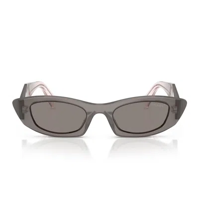 Prada Sunglasses Prb16 S 20 F80 Q Gray/dark Gray Women In White