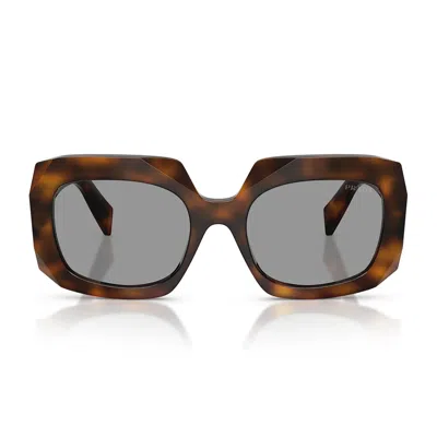 Prada Sunglasses Prb23 S 20 D50 Q Juniper Tortoise/gray Women In Purple