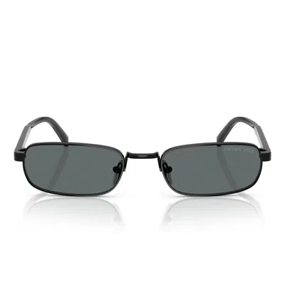 Prada Sunglasses Prb54 S 1 Ab5 Z1 Black/dark Gray Unisex Polarized In Green