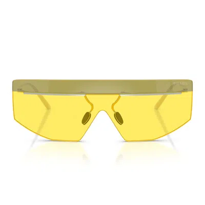 Prada Sunglasses Prb55 S 1 Bc20 O Silver/yellow Unisex