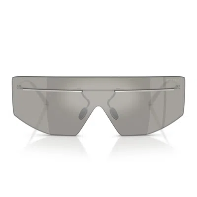 Prada Sunglasses Prb55 S 1 Bc60 N Silver/grey Unisex In Pink