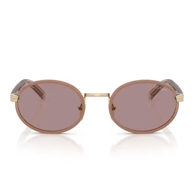 Prada Sunglasses Prb56 S 24 E20 I Gold/purple Women In Multi