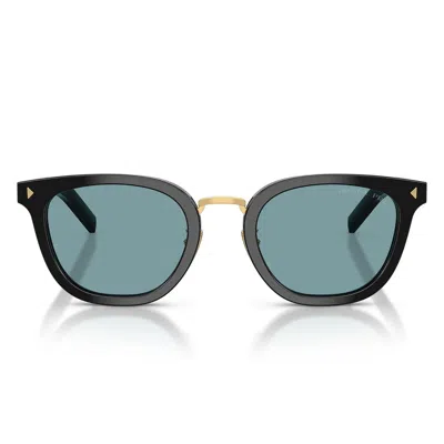 Prada Sunglasses Prc01 Sd 16 K04 D Black/green Men Polarized In Blue