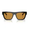 Prada Pr C03s 16k50p Occhiali Da Sole Neri Per Uomo In Brown