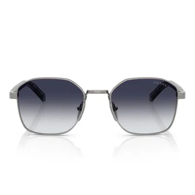 Prada Sunglasses Prc50 S 5 Av90 S Gunmetal/faded Grey Men In Red
