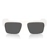 Prada Logo-detail Rectangle-frame Sunglasses In Black