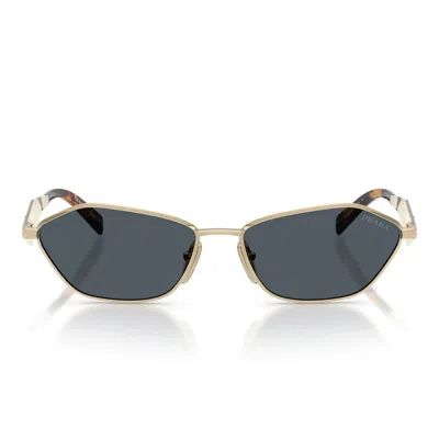Prada Pr D50s Zvn70b Women's Sunglasses Gold Size 57 In Multi