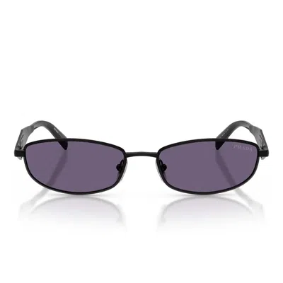 Prada Sunglasses Prd51 S 7 Ab70 W Matte Black/blackberry Women In Multi