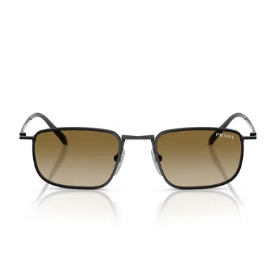 Prada Sunglasses Prd52 S 1 Ab20 U Black/brown Gradient Men In Multi