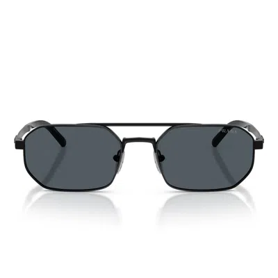 Prada Pr D53s 7ab70b Occhiali Da Sole Neri Per Uomo In Green