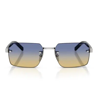 Prada Sunglasses Prd55 S 1 Bc50 E Silver/blue Yellow Men