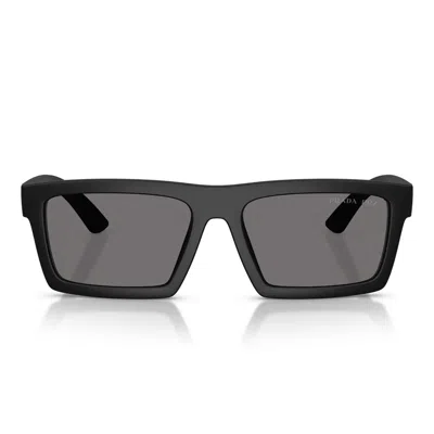 Prada Sunglasses Psa07 S 1 Bo02 G Linea Rossa Black/grey Unisex Polarized